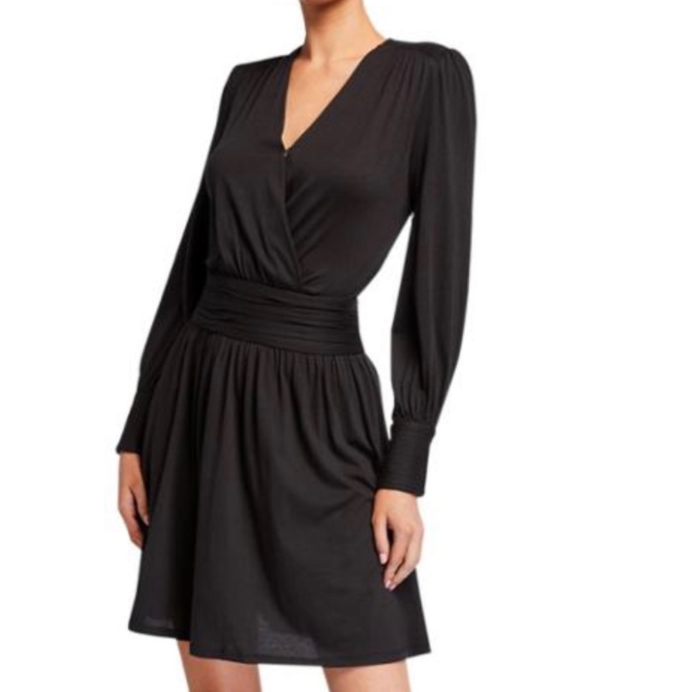 Joie ADORABLE SZ S Pleated Faux Wrap Dress